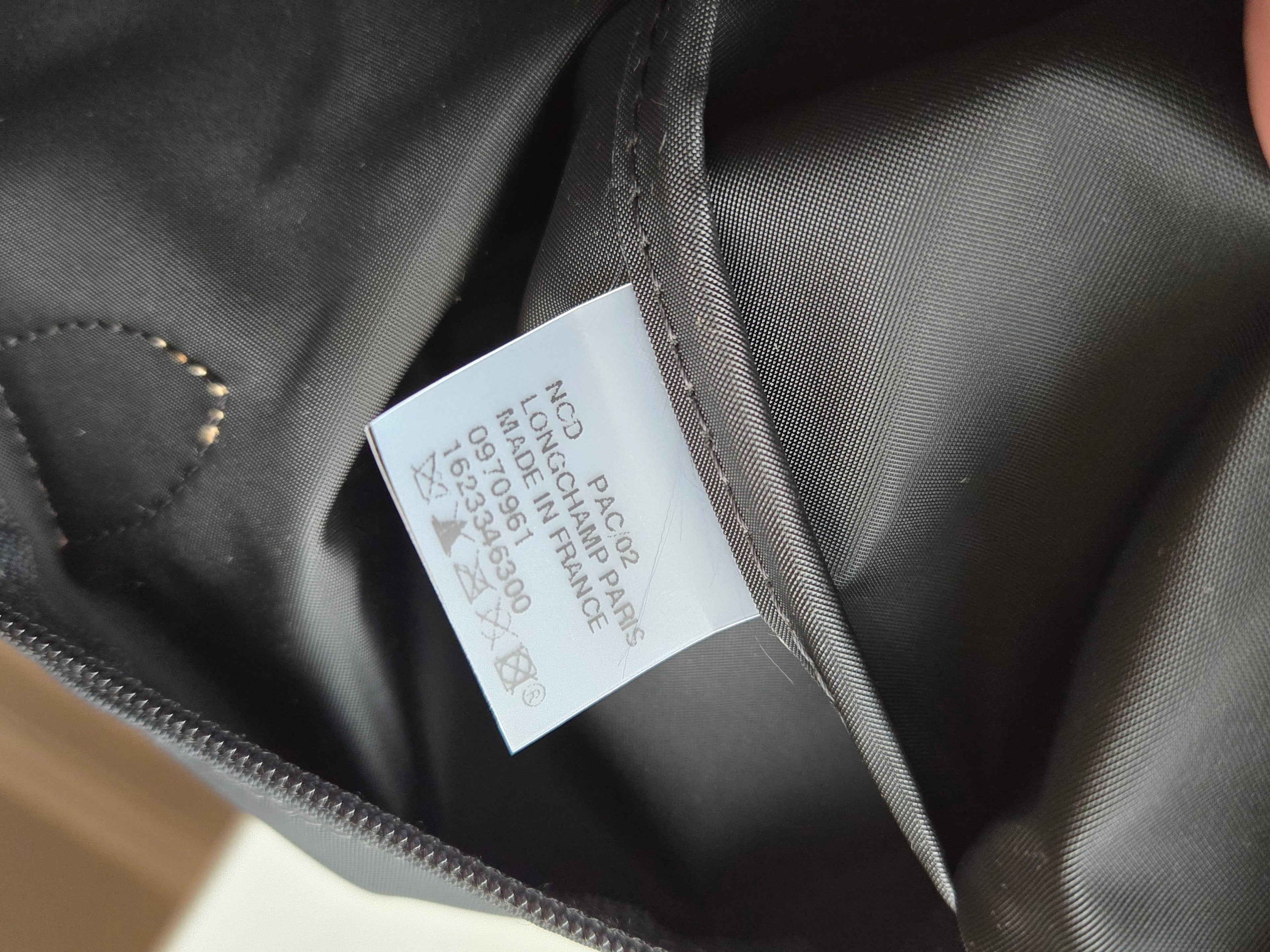 Longchamp Pliage Eiffel Tower Nylon Tote Duffel Bag Dark Blue Foldable New