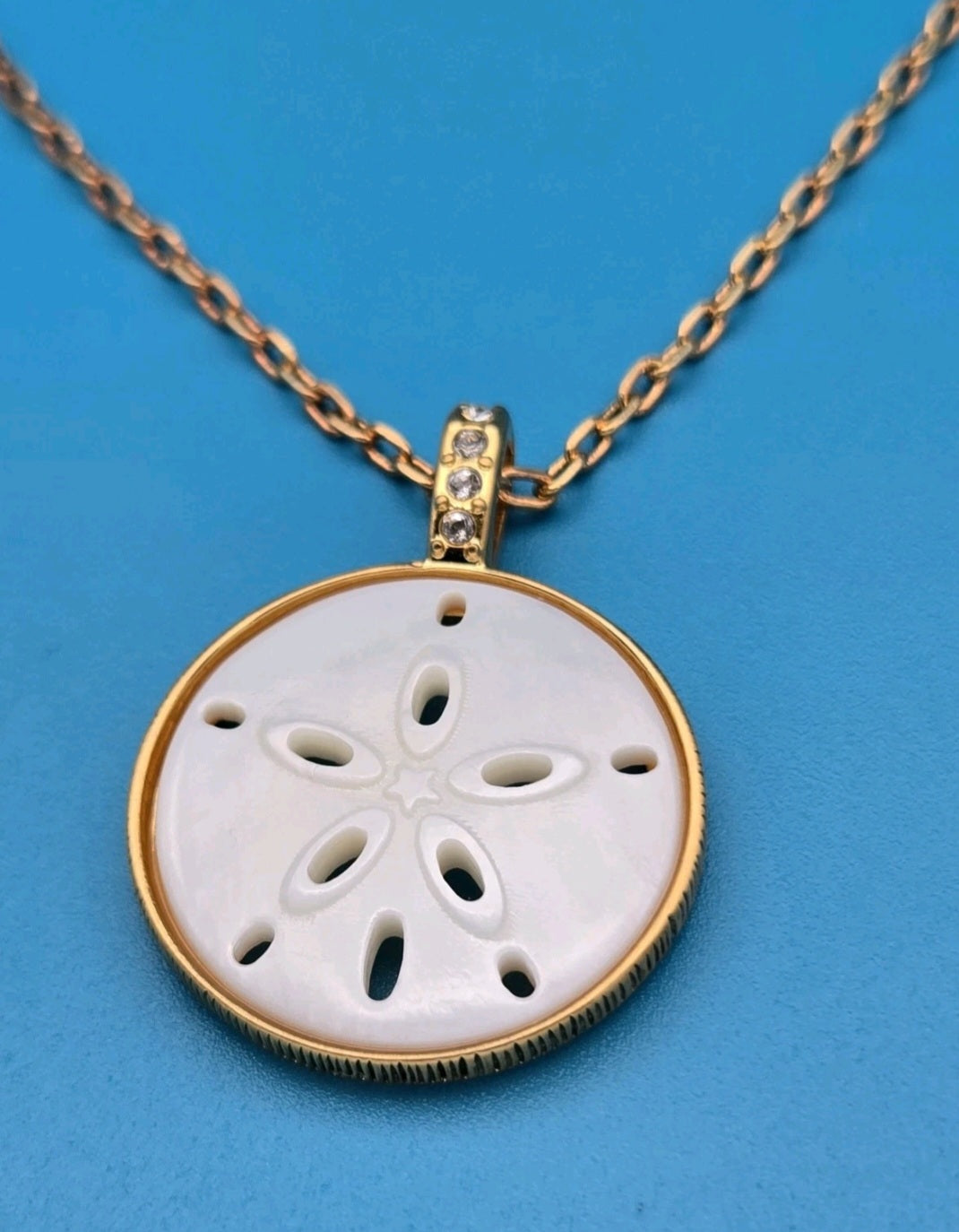 Brighton Del Mar Petite Necklace Sand Dollar Medallion New NWT Bag $108