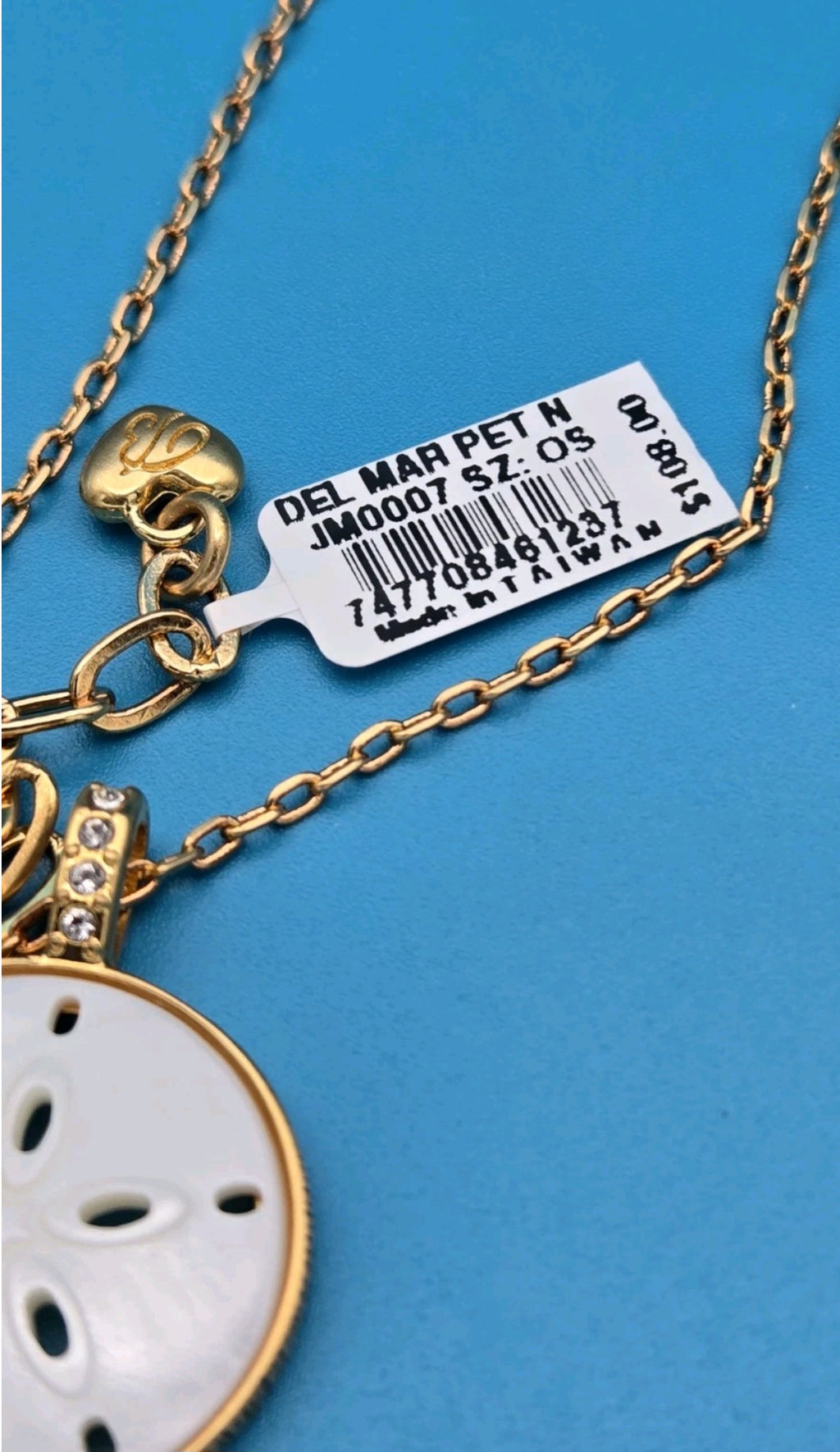 Brighton Del Mar Petite Necklace Sand Dollar Medallion New NWT Bag $108