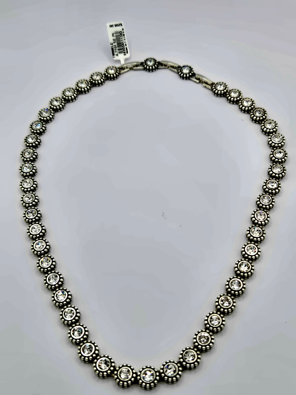 Brighton Twinkle Link Silver Crystal Collar Necklace