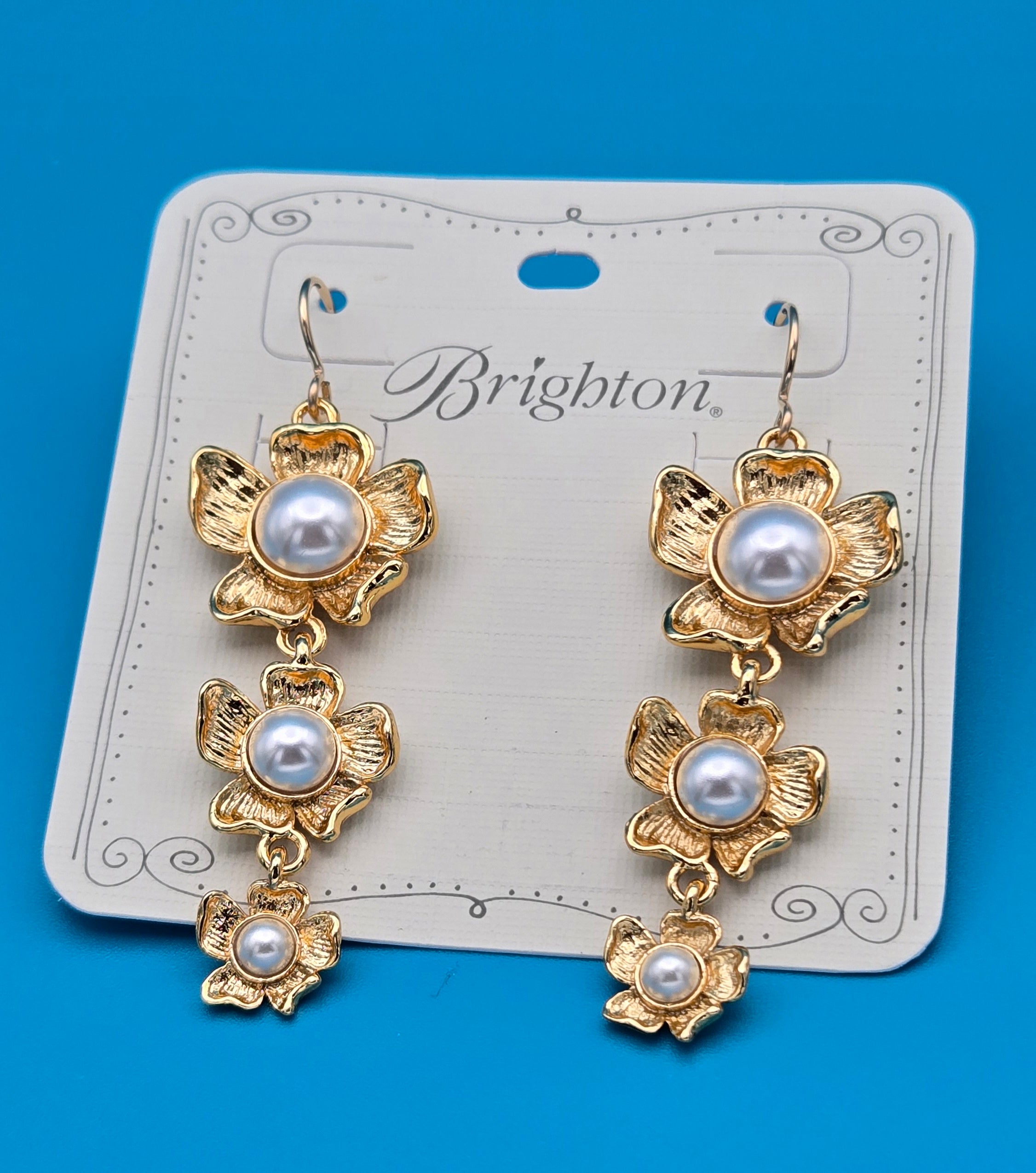 Brighton Everbloom Pearl Drop Earrings