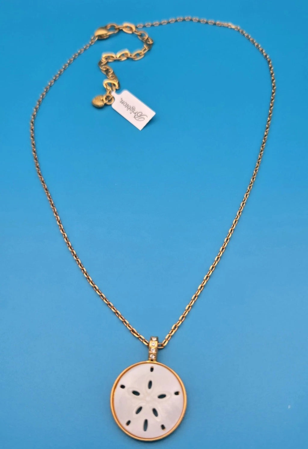 Brighton Del Mar Petite Necklace Sand Dollar Medallion New NWT Bag $108