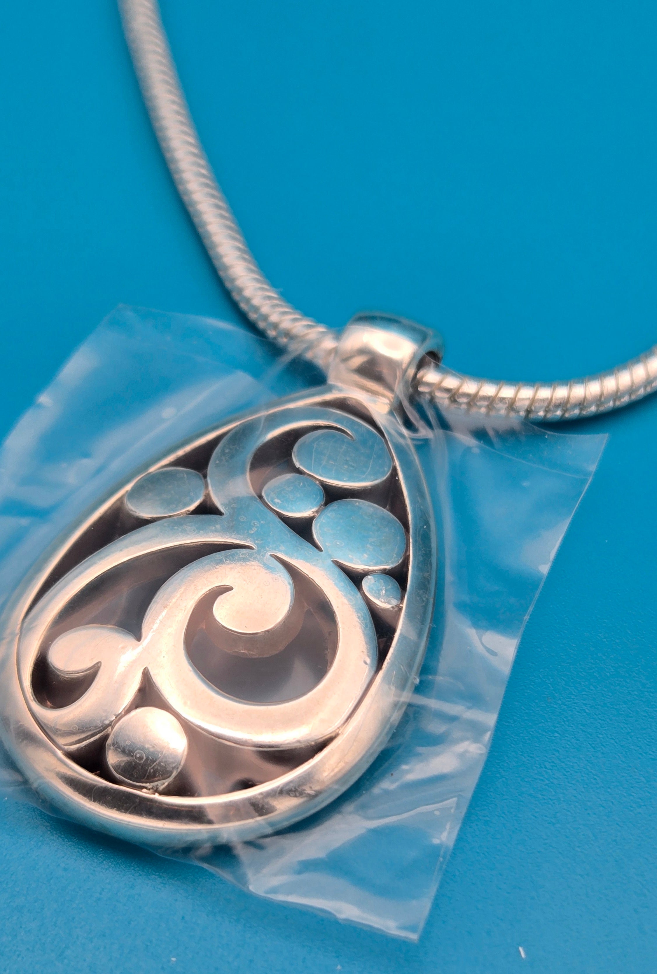 Brighton Contempo Silver Teardrop Pendant Necklace