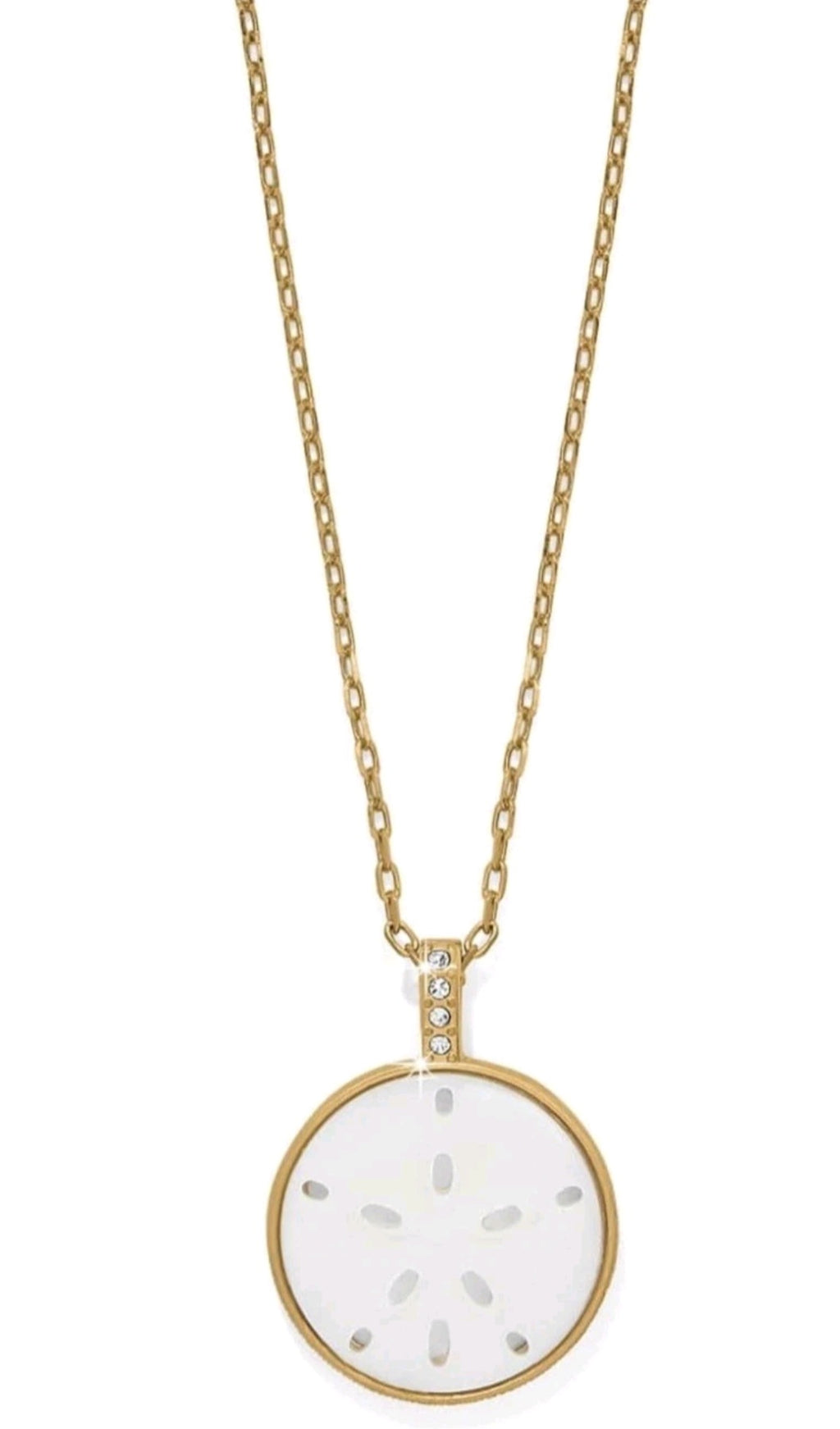 Brighton Del Mar Petite Necklace Sand Dollar Medallion New NWT Bag $108
