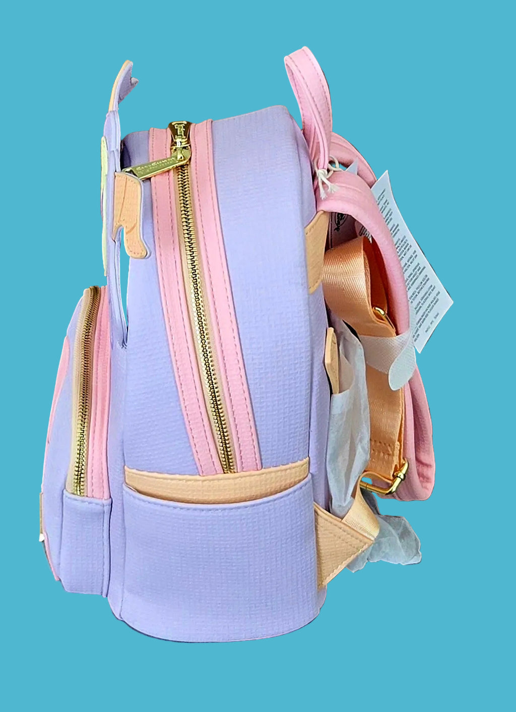 2025 Loungefly Disney Parks Epcot Figment Pastel Collection Backpack