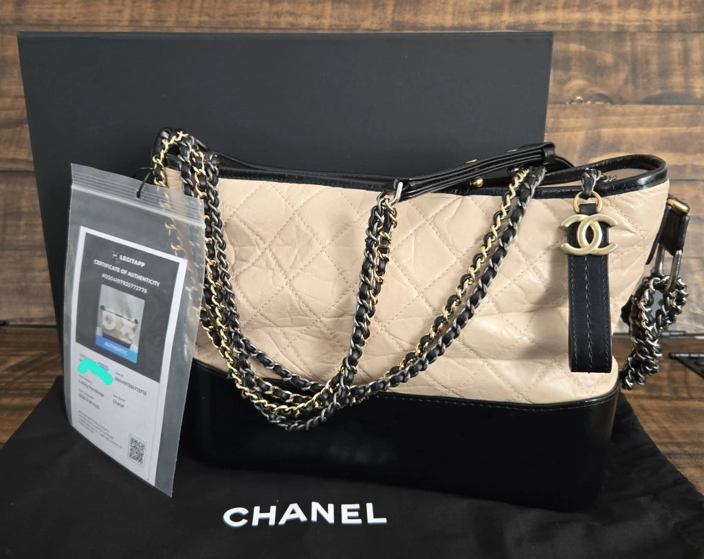 CHANEL Aged Calfskin Quilted Medium Gabrielle Hobo Bag