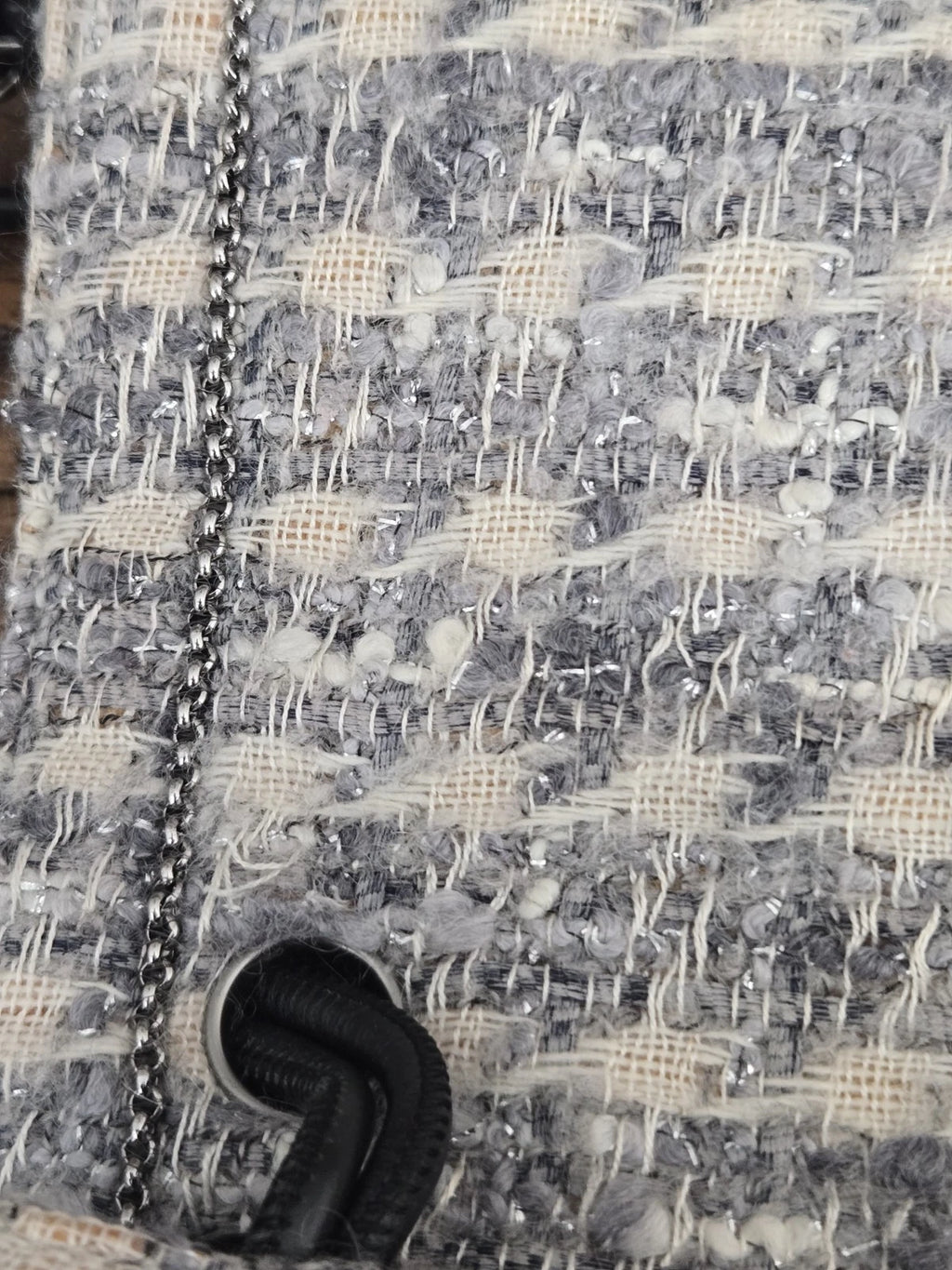 Chanel Tweed Large Flap Messenger Shoulder Bag