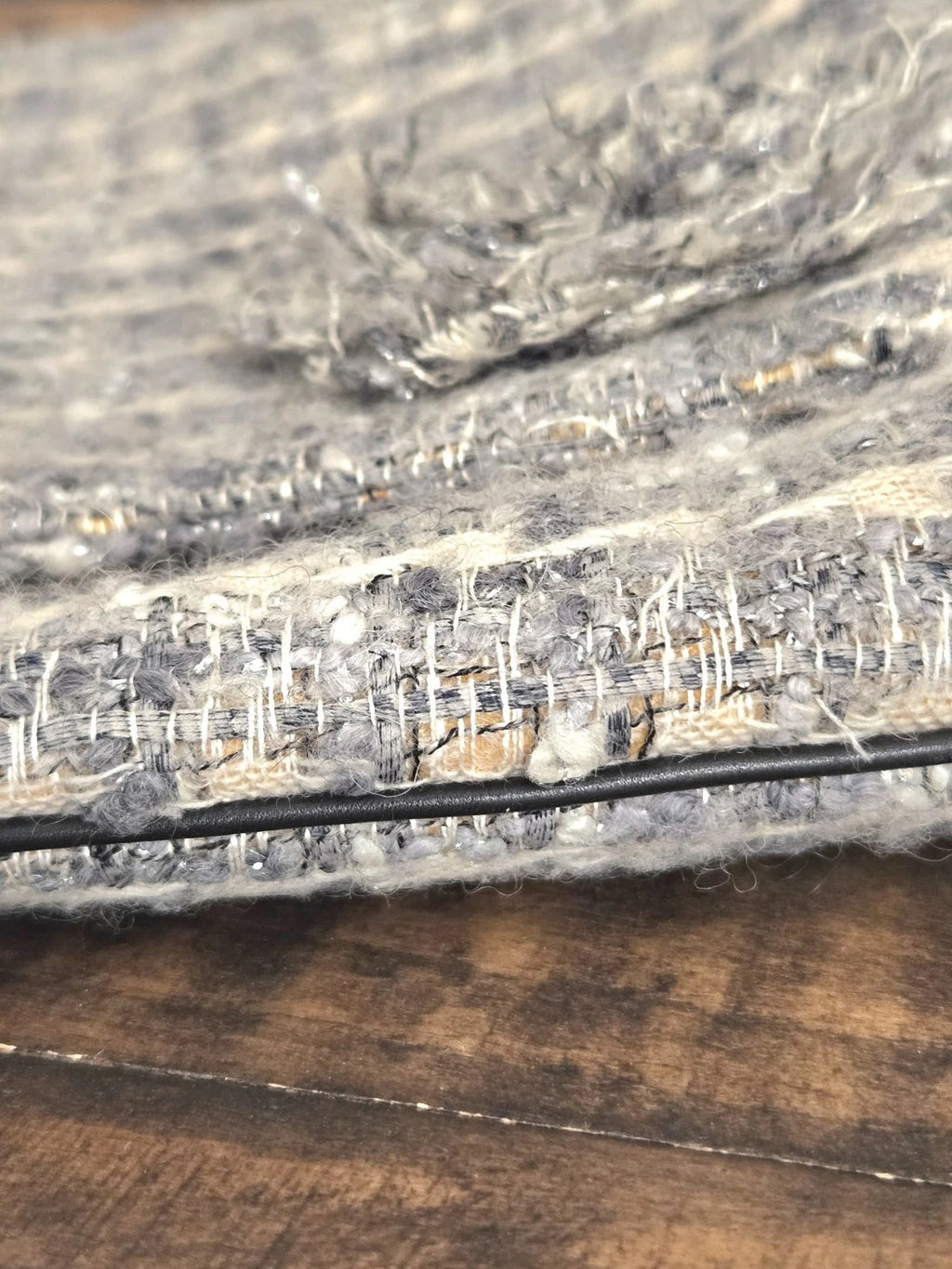 Chanel Tweed Large Flap Messenger Shoulder Bag