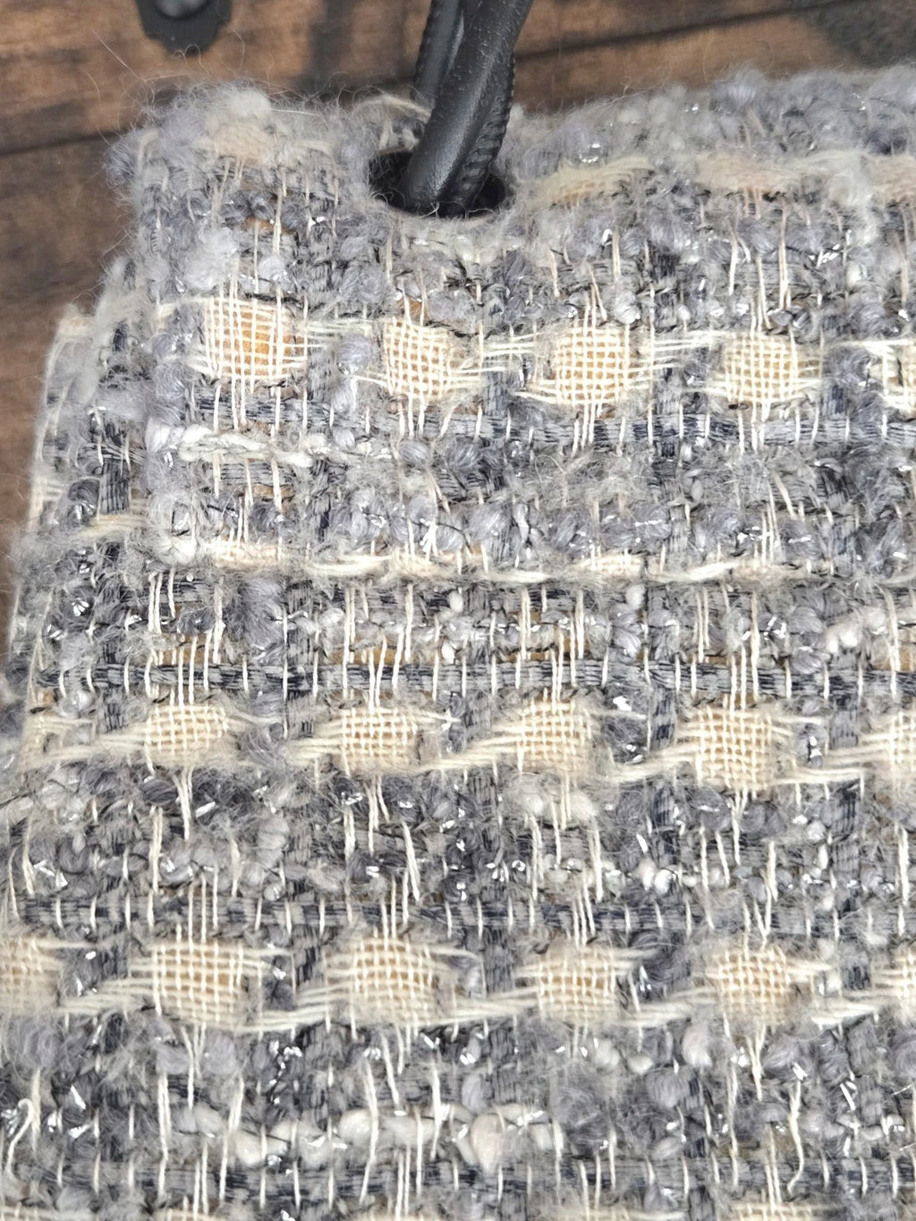 Chanel Tweed Large Flap Messenger Shoulder Bag