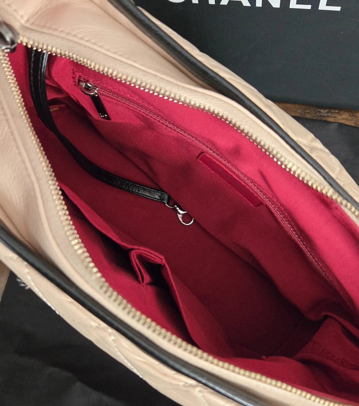 CHANEL Aged Calfskin Quilted Medium Gabrielle Hobo Bag