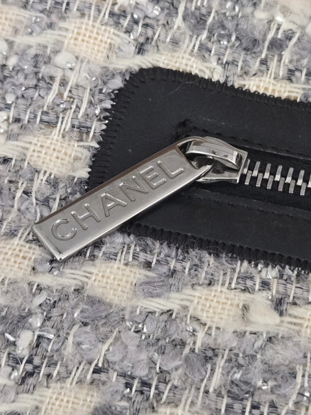 Chanel Tweed Large Flap Messenger Shoulder Bag