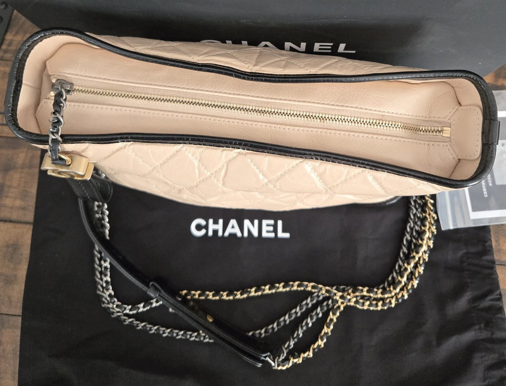 CHANEL Aged Calfskin Quilted Medium Gabrielle Hobo Bag